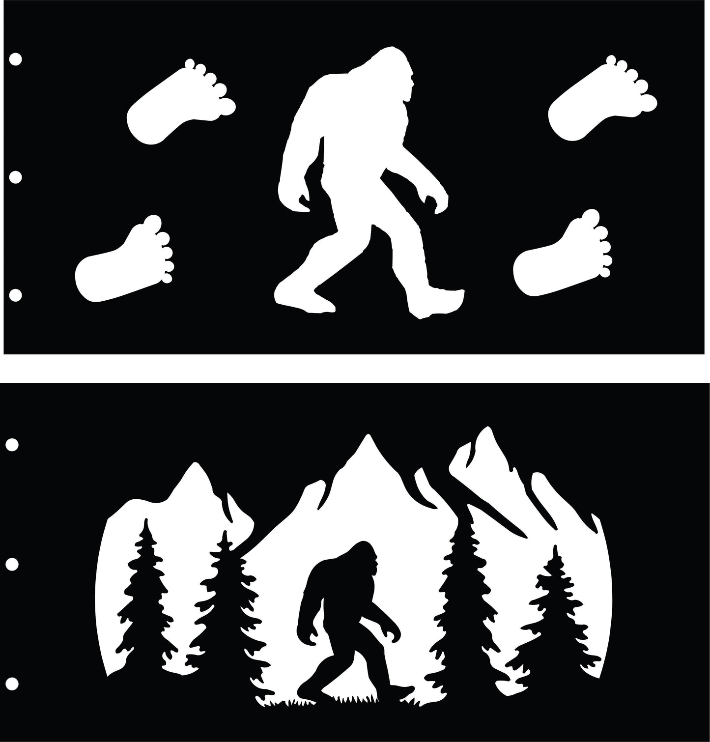 30" Personalized Wildlife Fire Ring - 4 Panel System - Bolts Together - 5 Designs