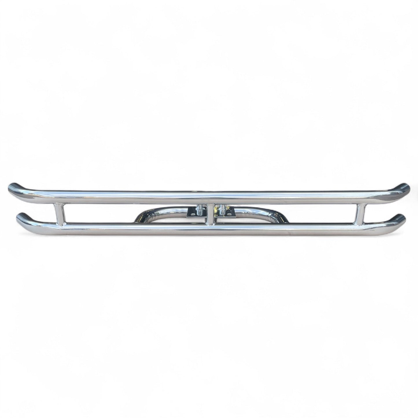 Chrome painted rear golf car bumper