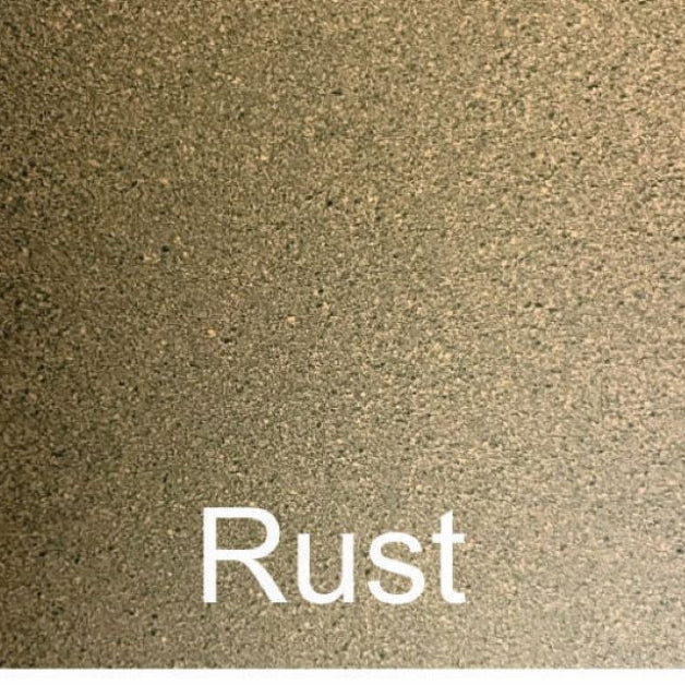 Rust colored powder coat paint