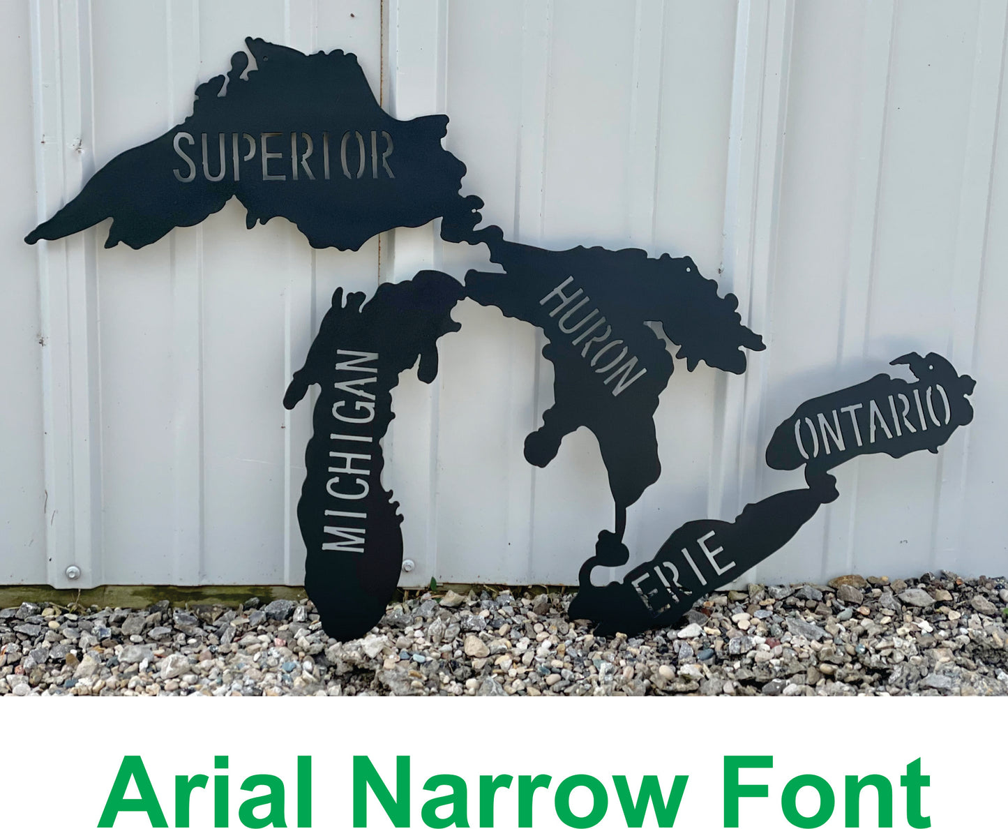 The Great Lakes with Lake Names