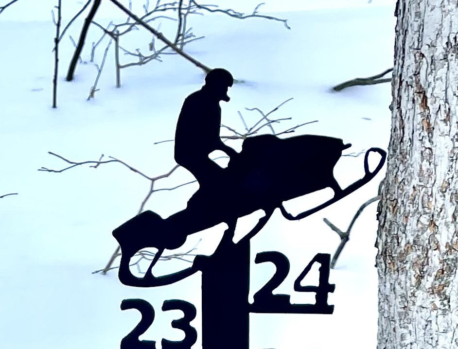 Snowmobile Snow Measuring Gauge - Color Choices - Multiple Sizes - Powder Coated