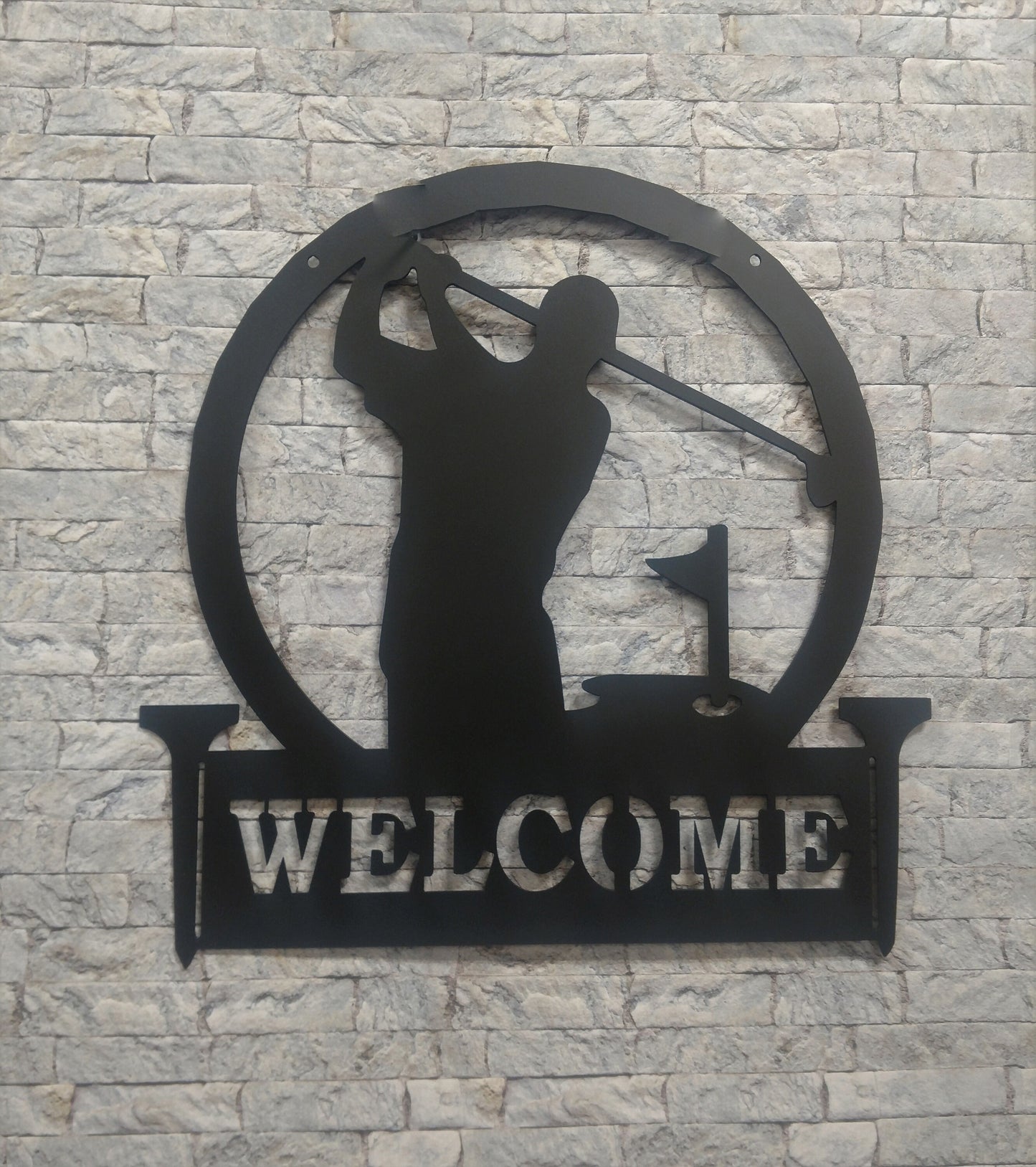 Golf Welcome Metal Sign or Personalized Design