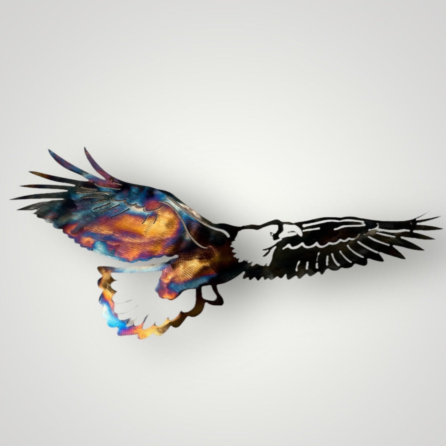 Soaring eagle metal art