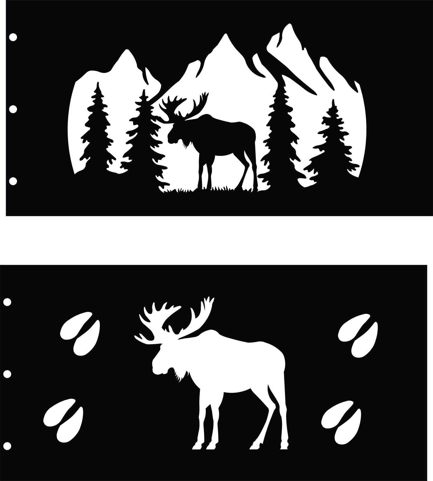 Wildlife - Fire Ring Pit - 4 Panel System - Bolts Together - 6 Designs - High Heat Powder Coat