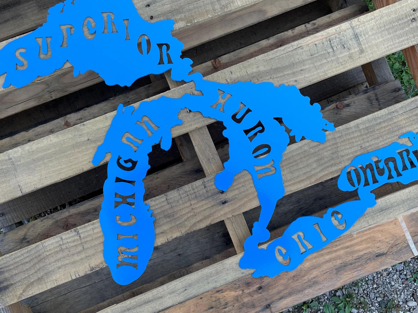 Groovy text on Great Lakes