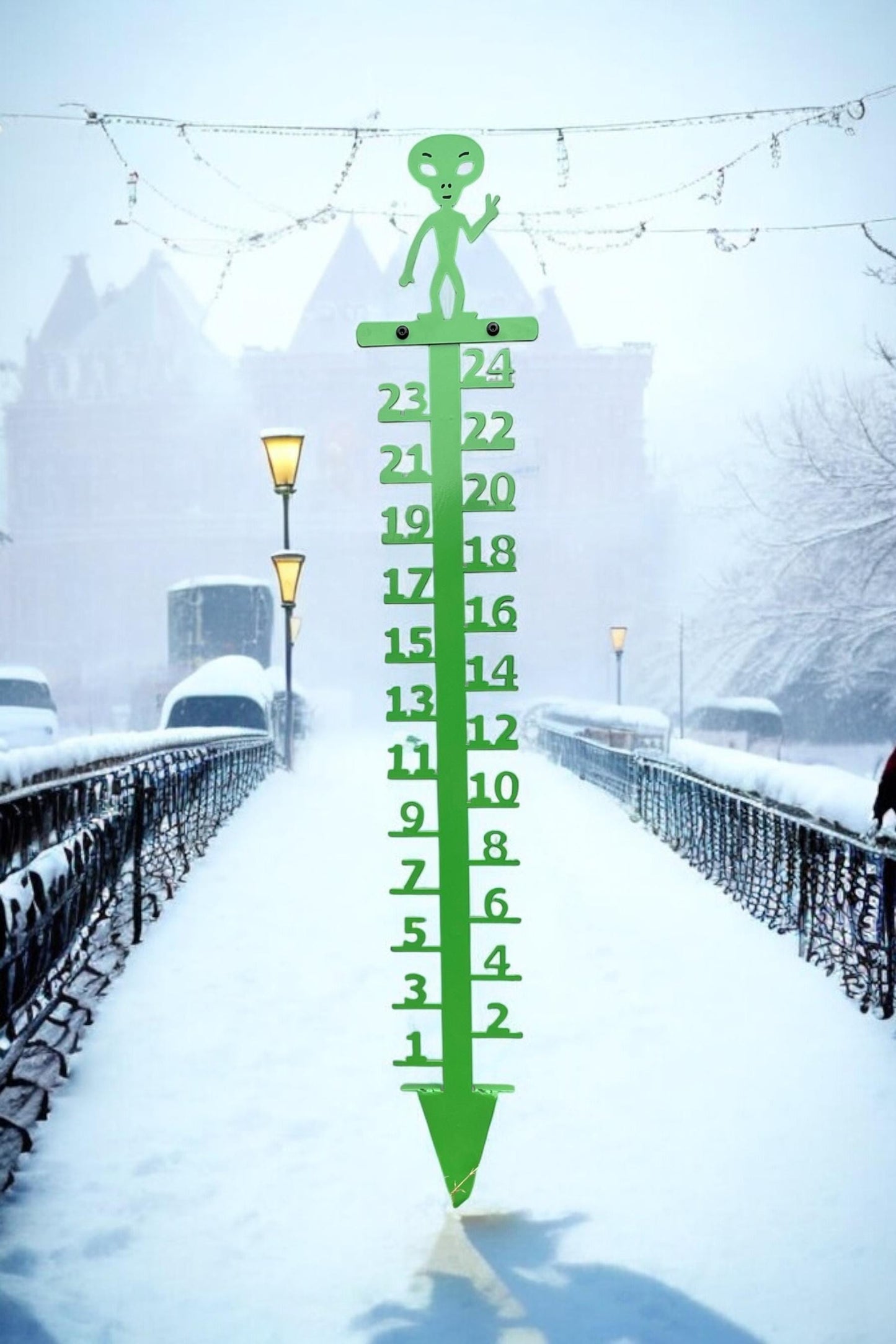 SiFi Alien Snow Gauge, Snow Measuring Stick
