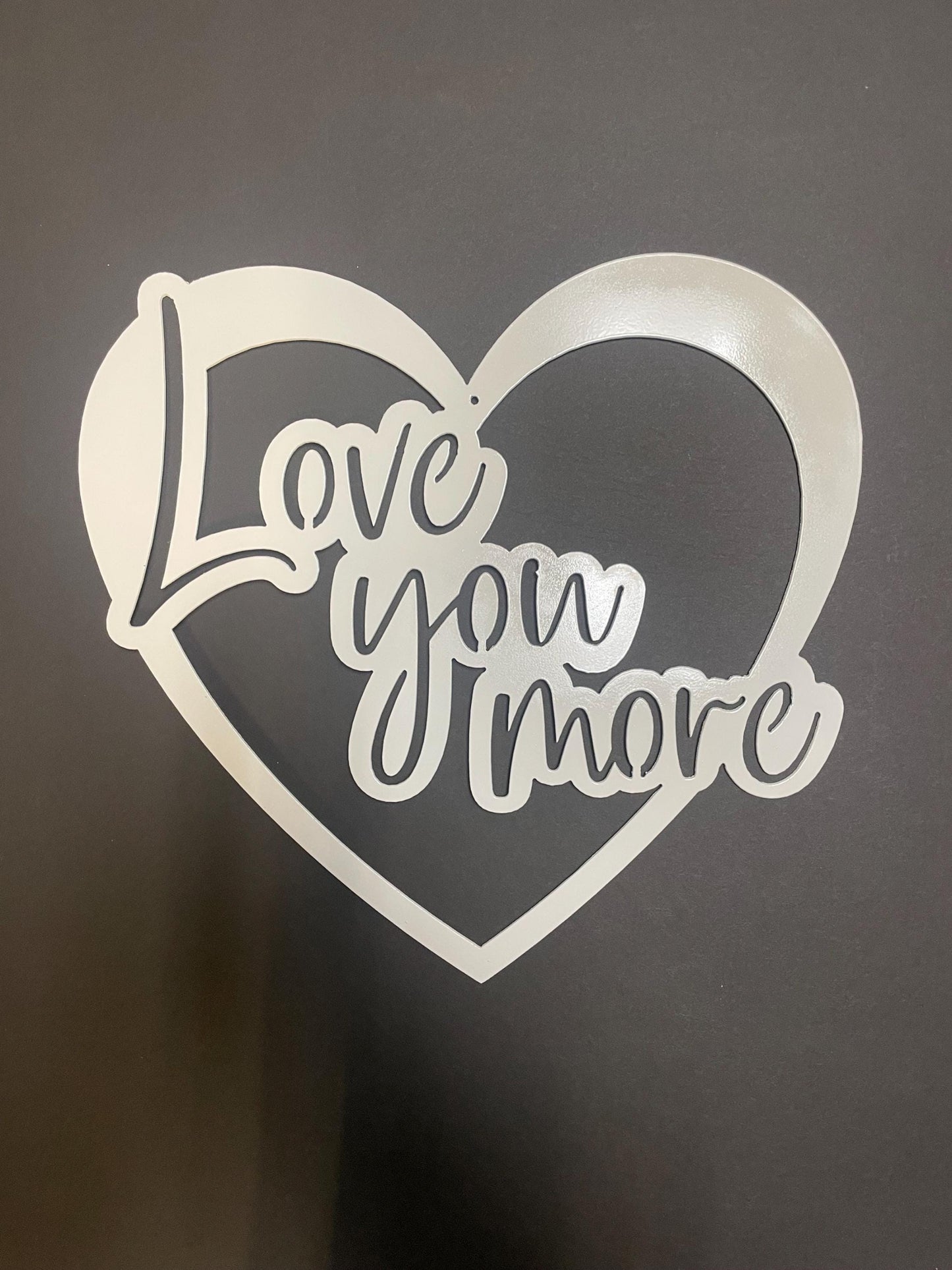 Love You More Heart Wall Art