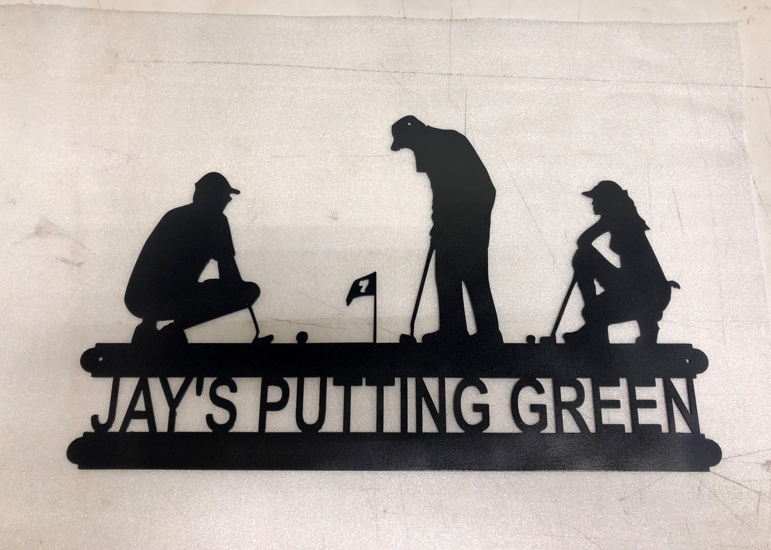 Personalized golf sign