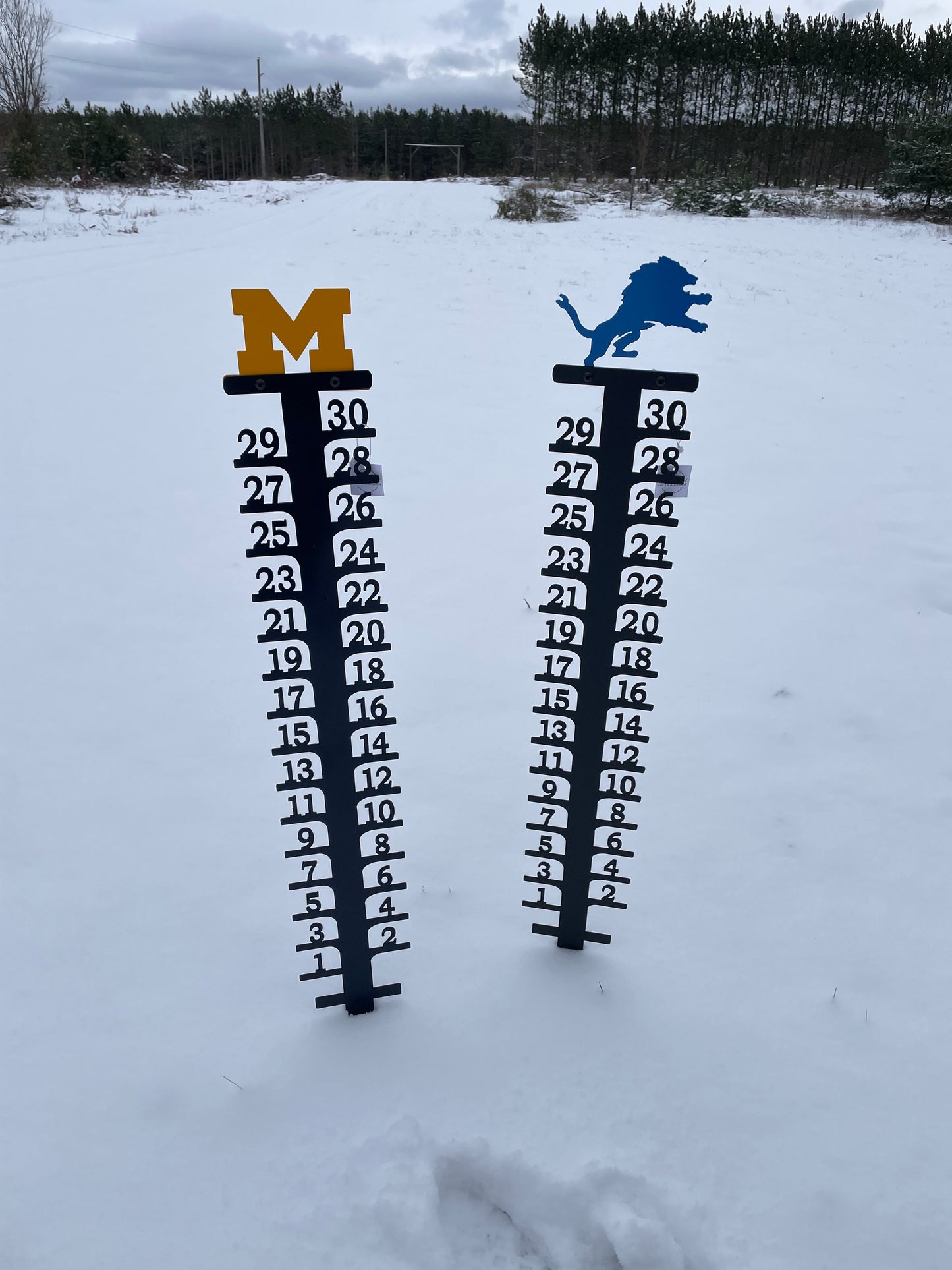 You Choose the Top Snow Measuring Stick with industrial number design