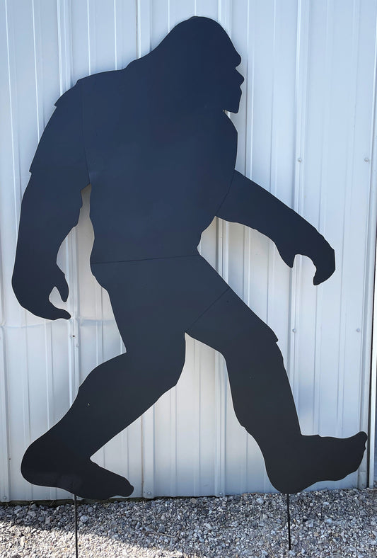 3' - 6' Large, Life Size Metal Bigfoot Silhouette