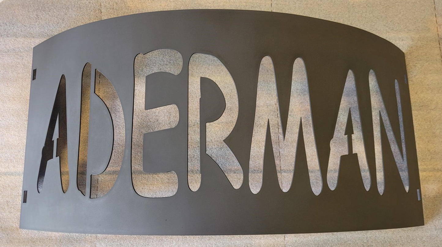 30" Personalized Wildlife Fire Ring - 4 Panel System - Bolts Together - 5 Designs