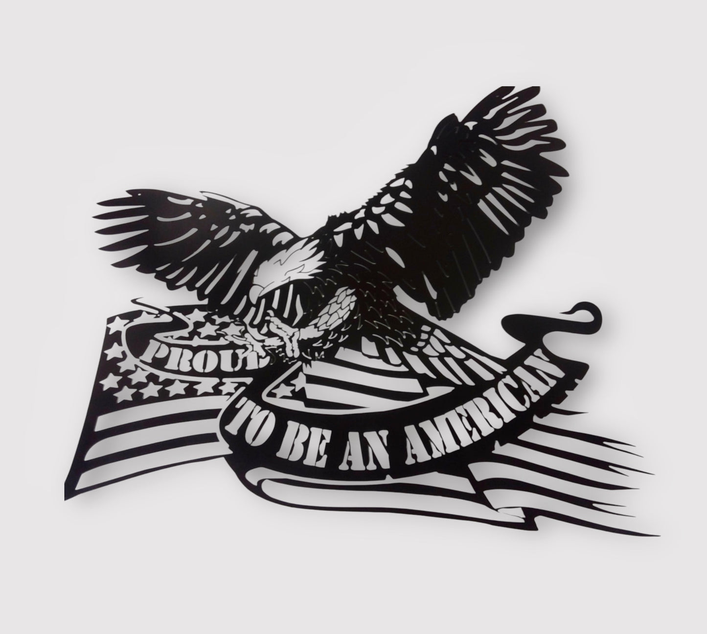 American Flag with Eagle - Proud to be an American
