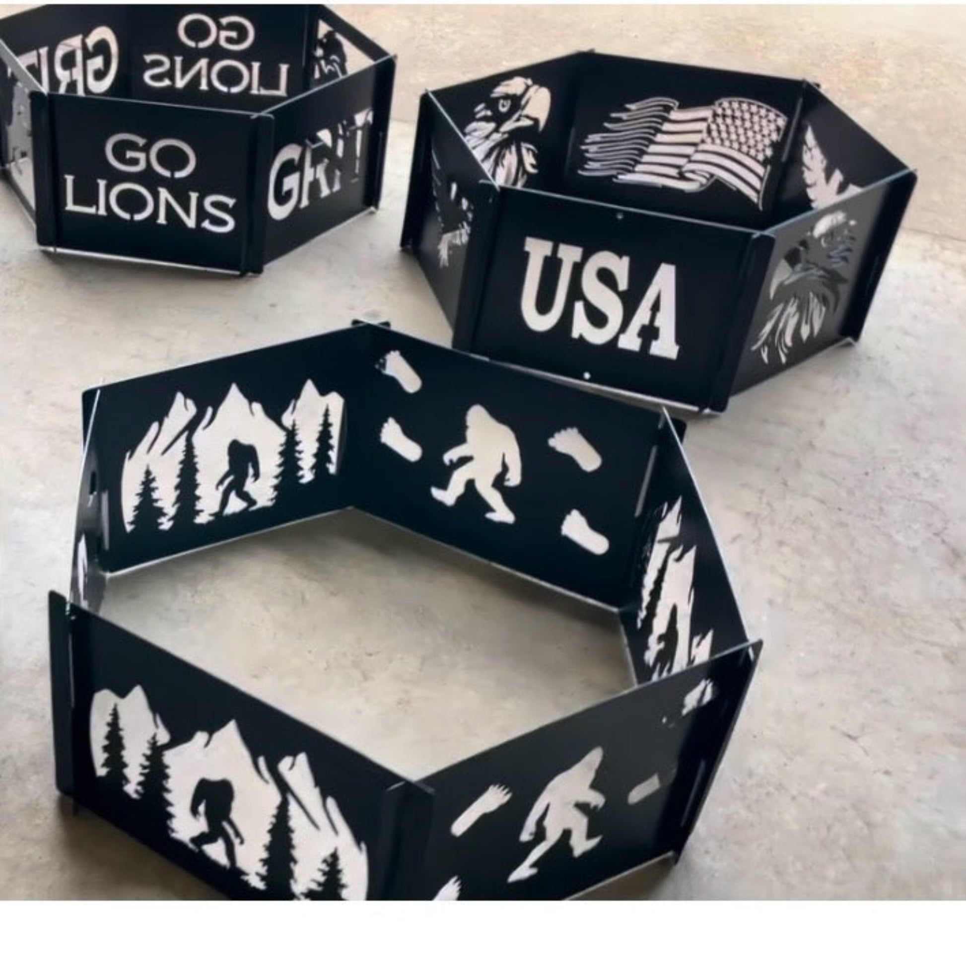 Metal fire rings