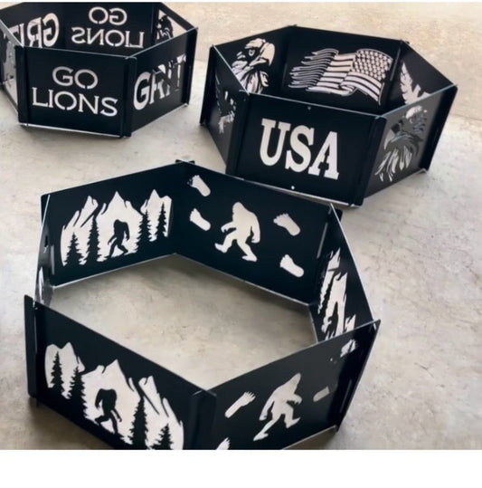Metal fire rings