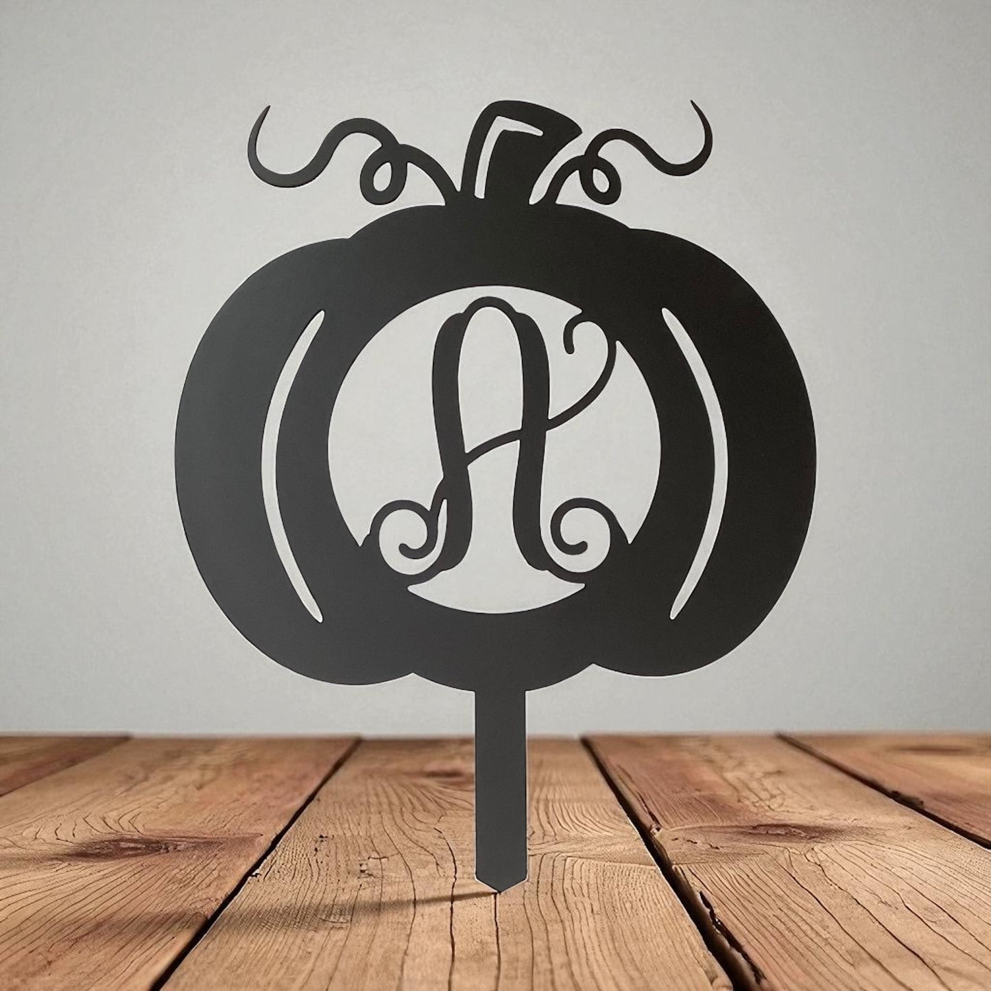 Monogram Pumpkin Garden Spike
