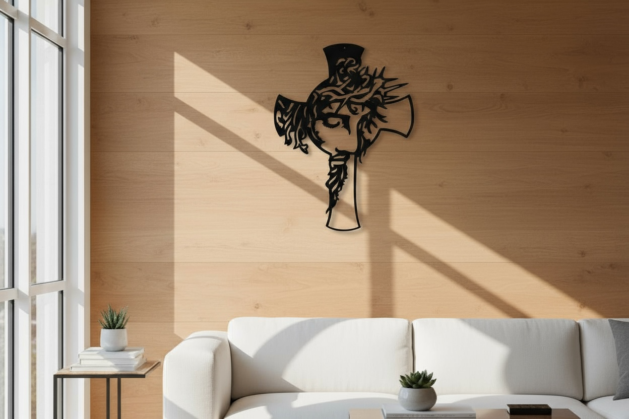 Jesus our Lord Savior Metal Cross