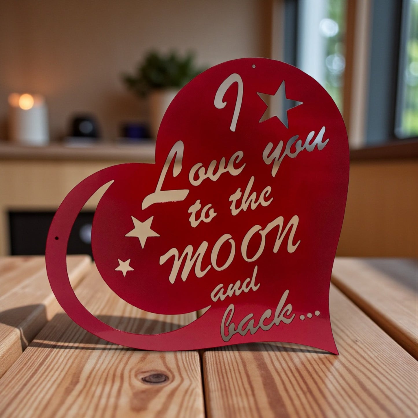 Heart Shaped "I Love You to the Moon & Back"