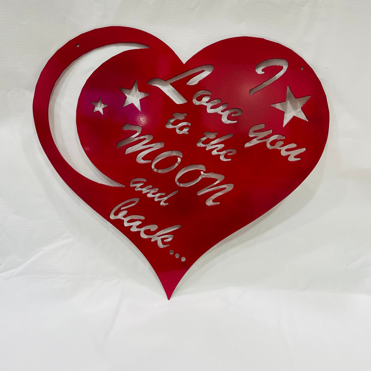Heart Shaped "I Love You to the Moon & Back"