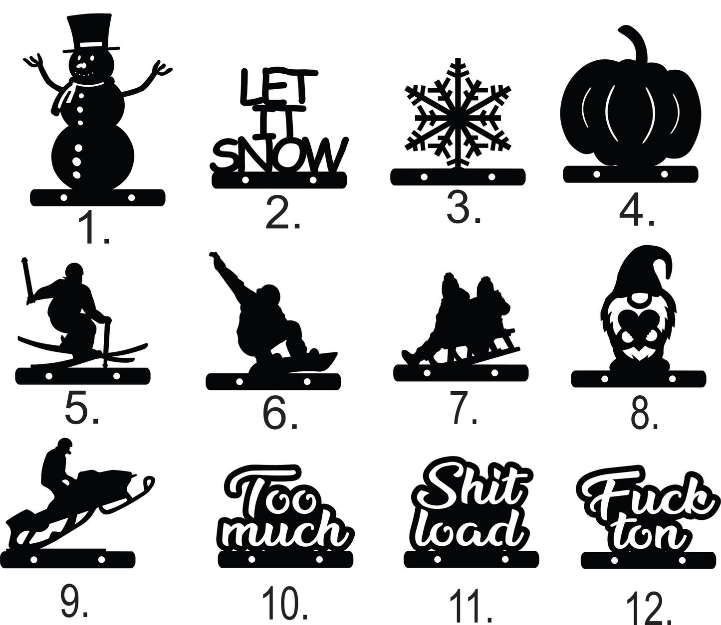 Pick Your Design Snow & Rain Gauge