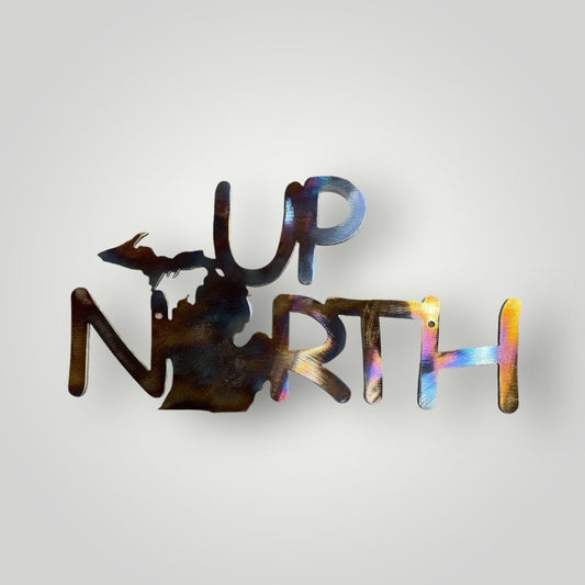 Michigan Up North Metal Wall Sign