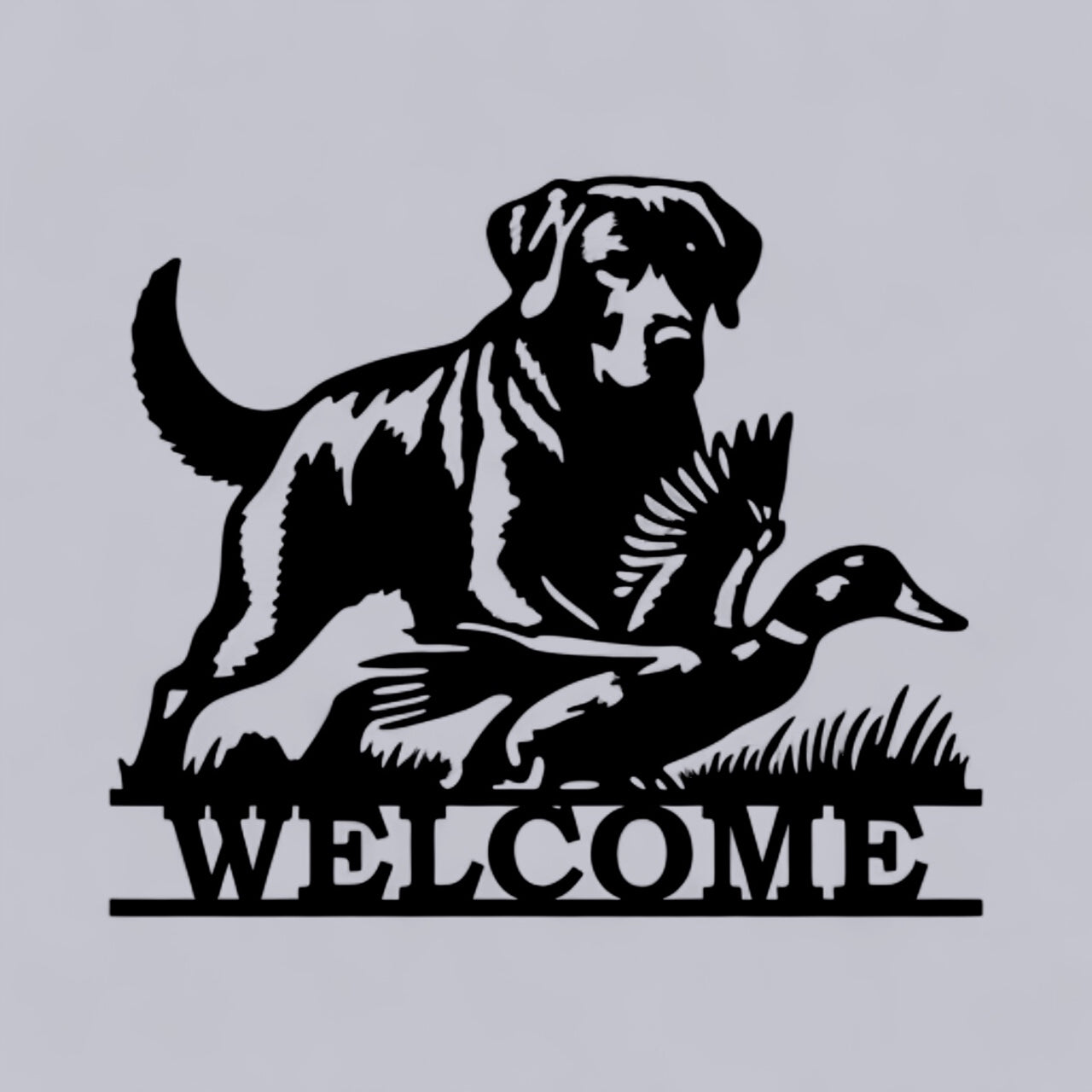 Welcome or Custom Labrador Retriever or Chesapeake Hunting Scene