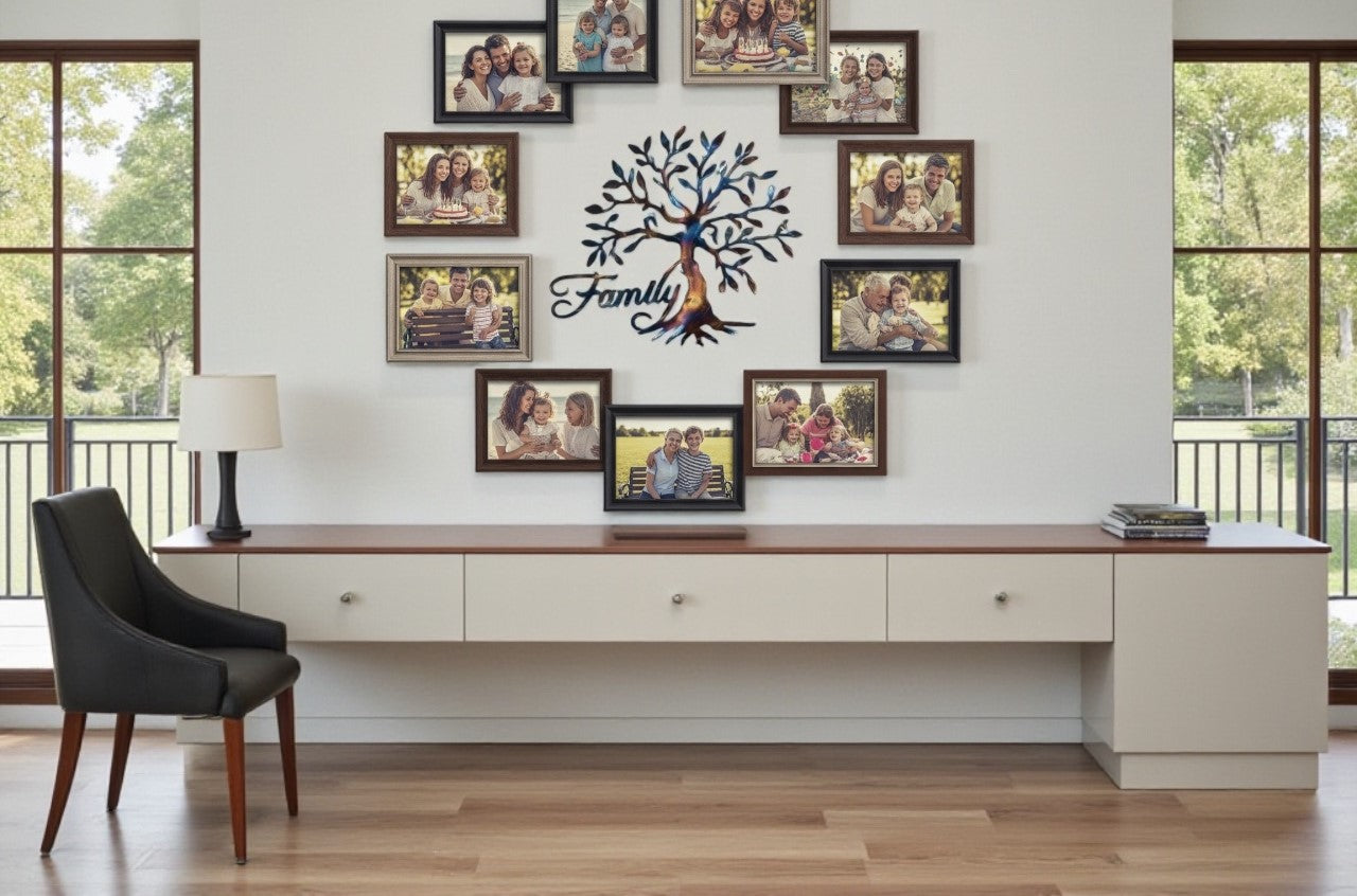Multicolored Family Tree Wall Art:  Many sizes and finishes available