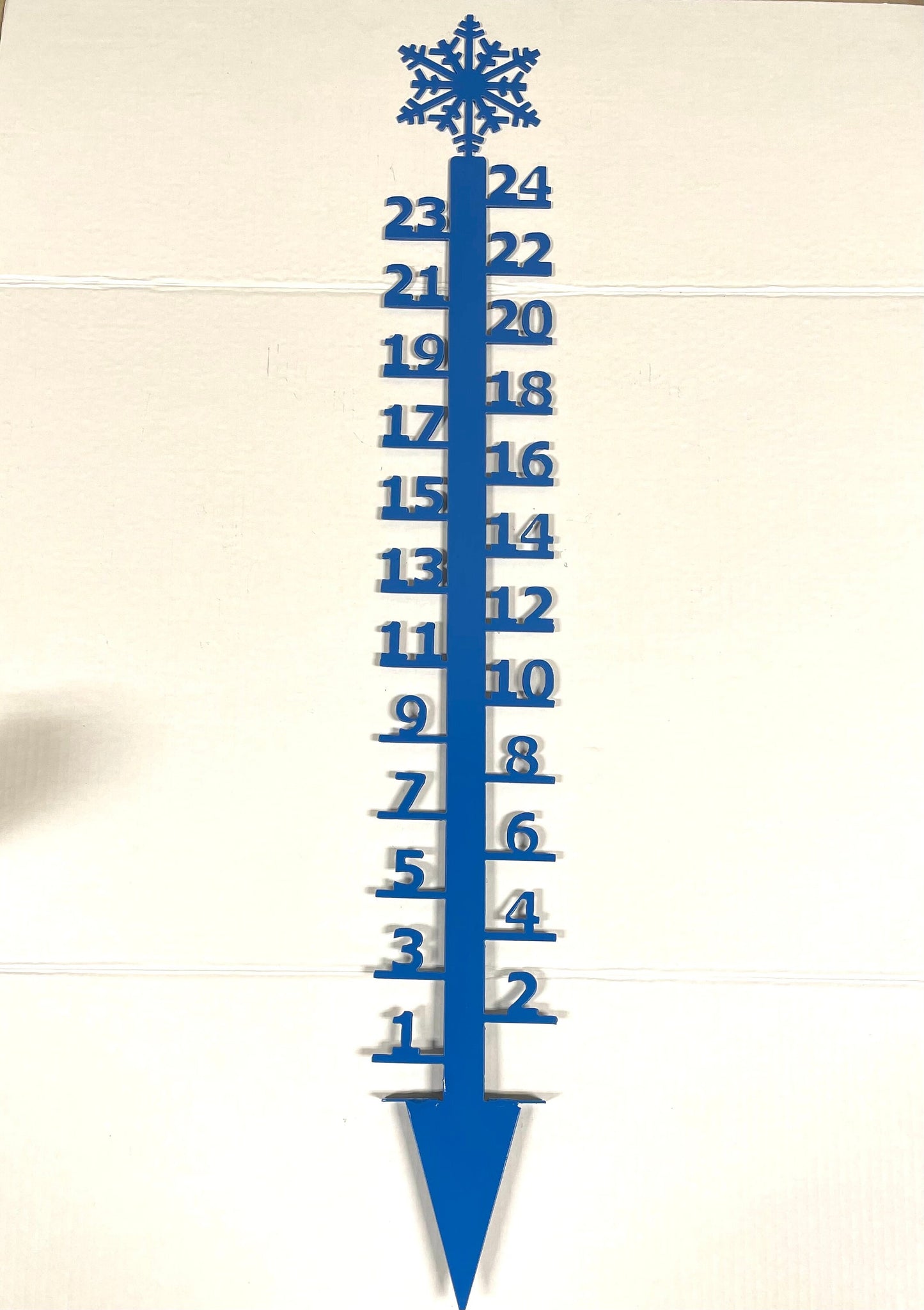 24 inch; Metal Snow Gauge: Powder Coated Steel, Reinforced, USA Made