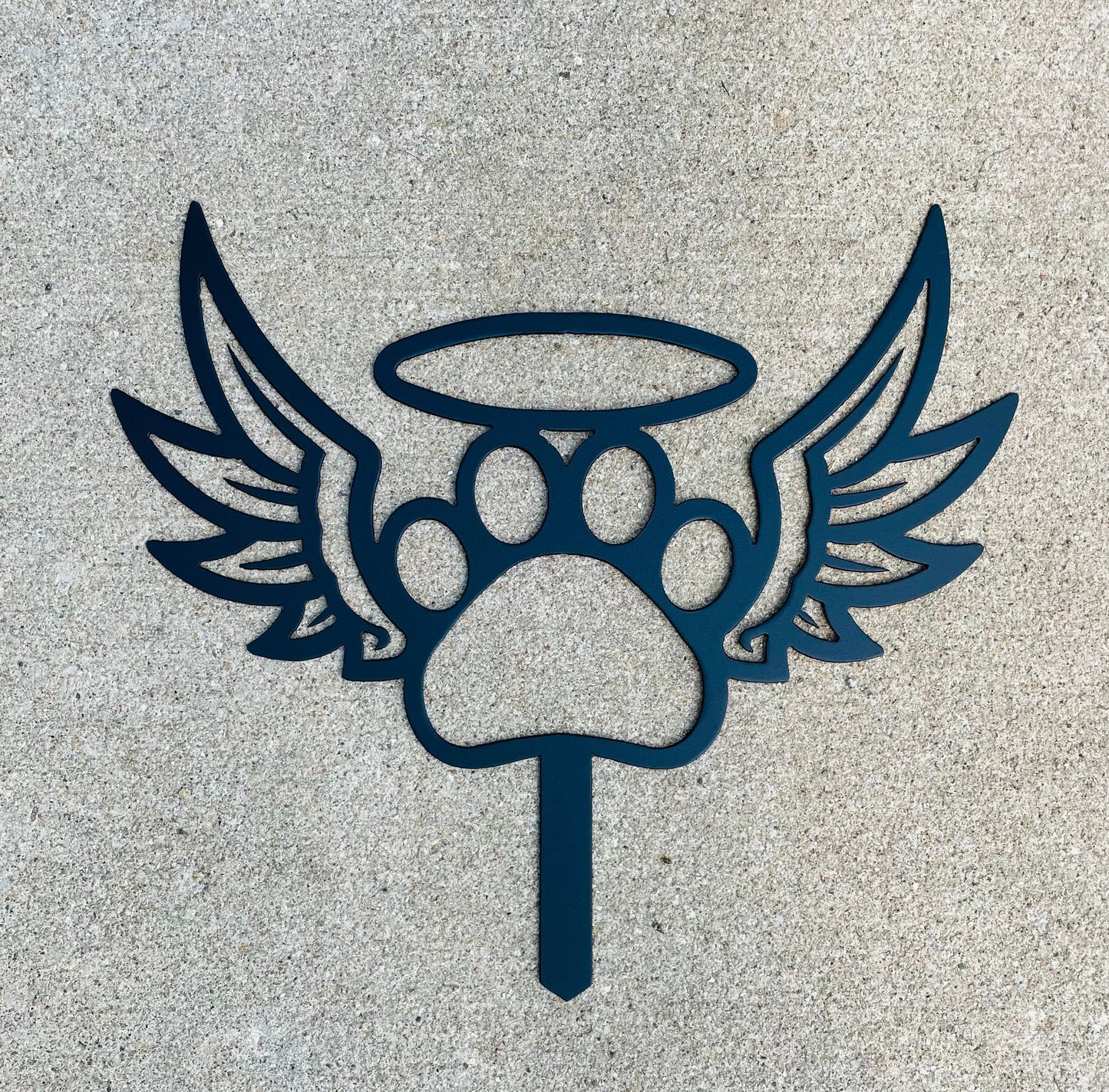 Pet Memorial with Wings and Halo Garden Stake