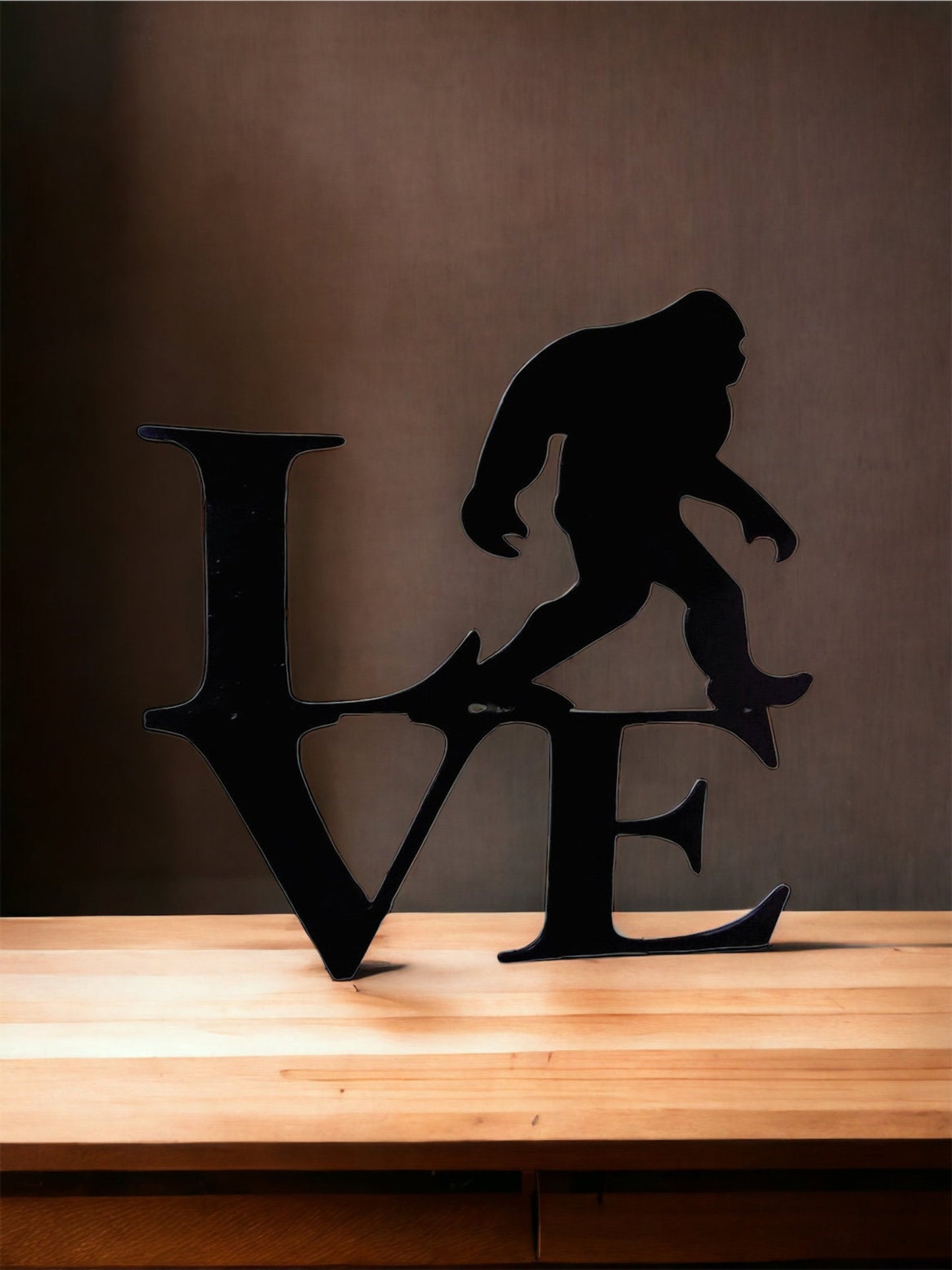 Love with Bigfoot in place of the "o"