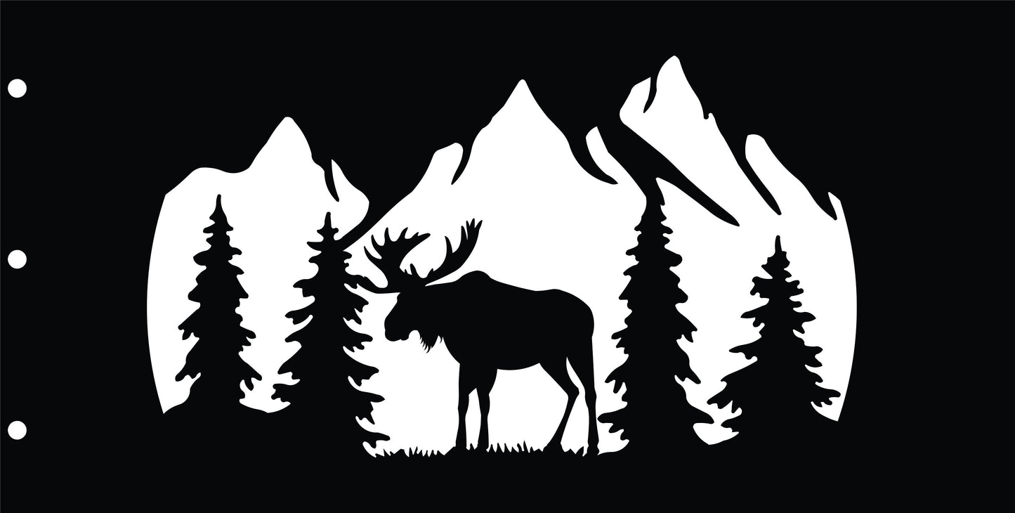 30" Personalized Wildlife Fire Ring - 4 Panel System - Bolts Together - 5 Designs