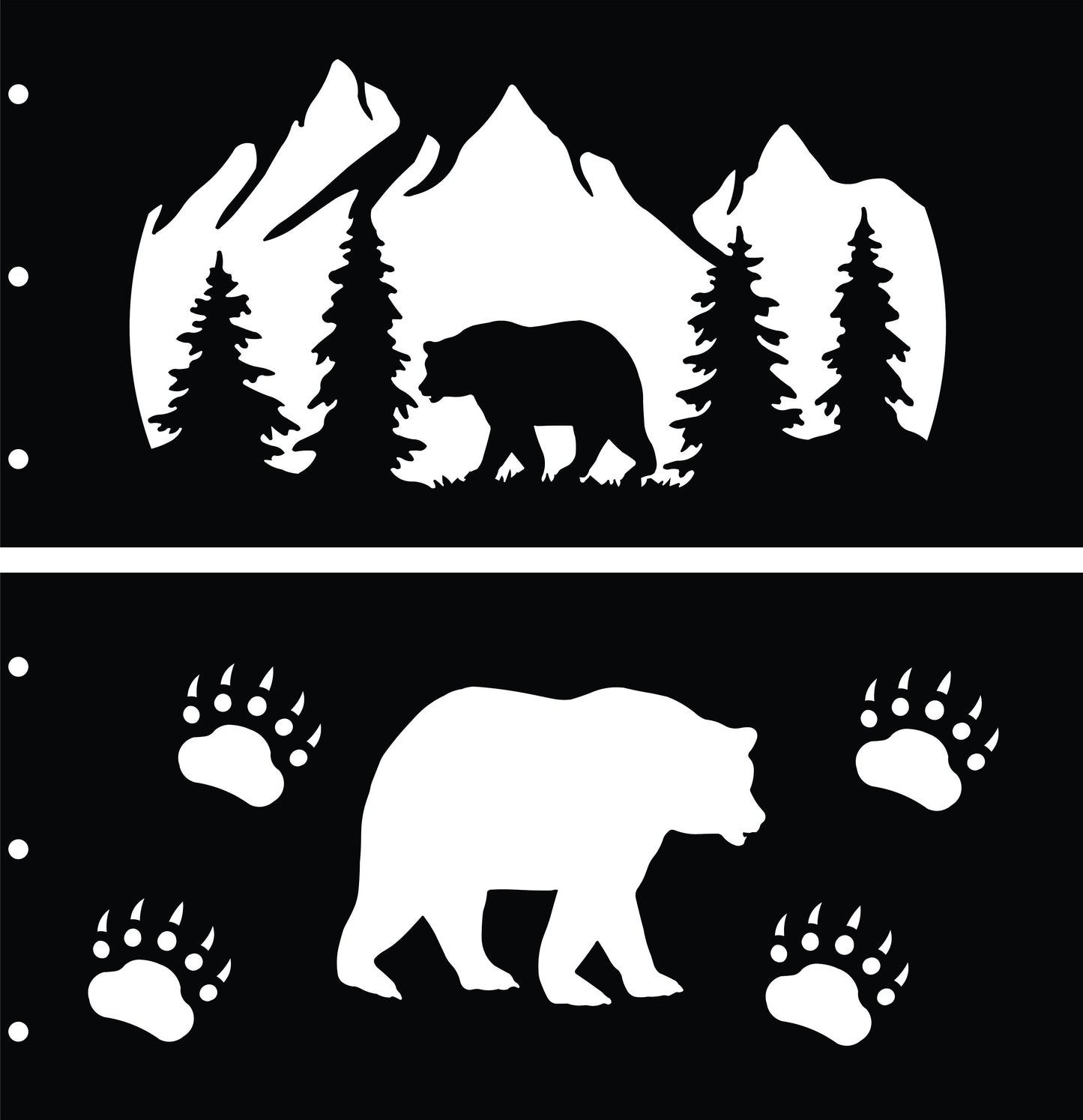 Wildlife - Fire Ring Pit - 4 Panel System - Bolts Together - 6 Designs - High Heat Powder Coat