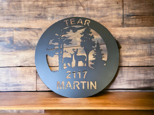 Circular Wildlife and Nature Wall Sign