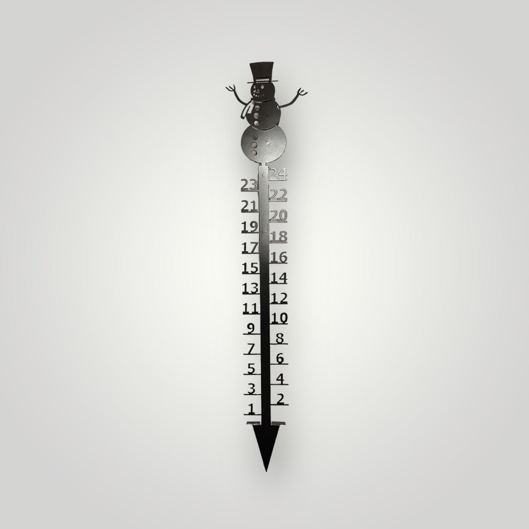Snowman Snow Measuring Gauge Metal