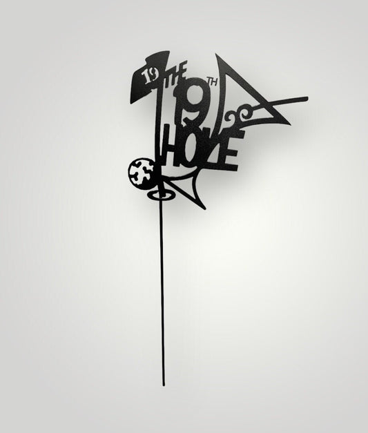 19th Hole Golf Themed Yard Art Stakes - 2 designs to choose from.