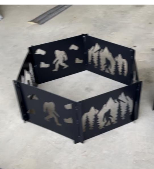 12ga Spit-together Fire Pit - Many Designs - No Tools Required