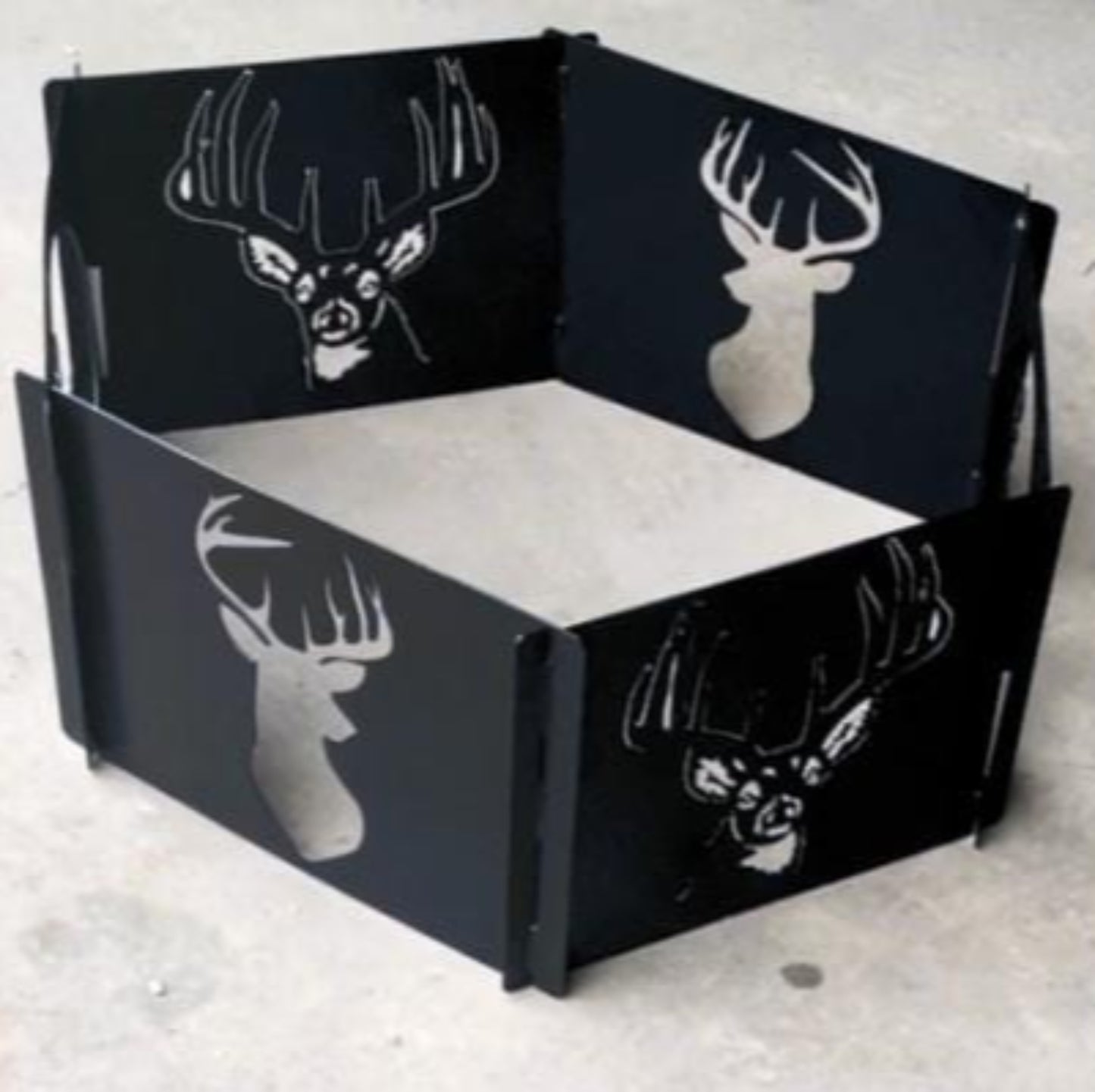 Buck metal fire pit