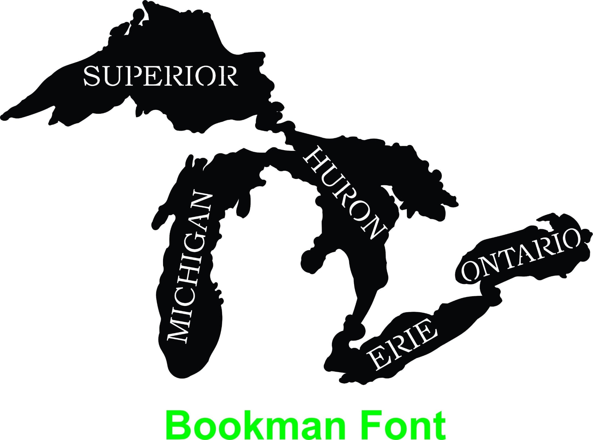 Bookman font in Great Lakes
