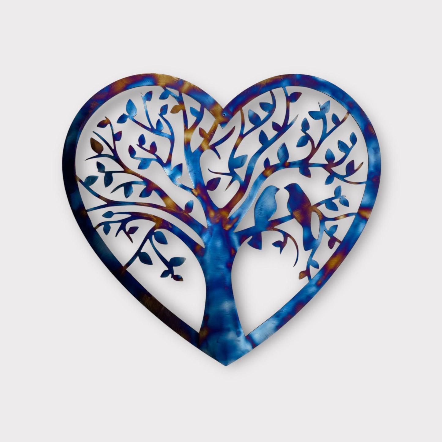 Heart Shaped Tree of Life with Love Birds