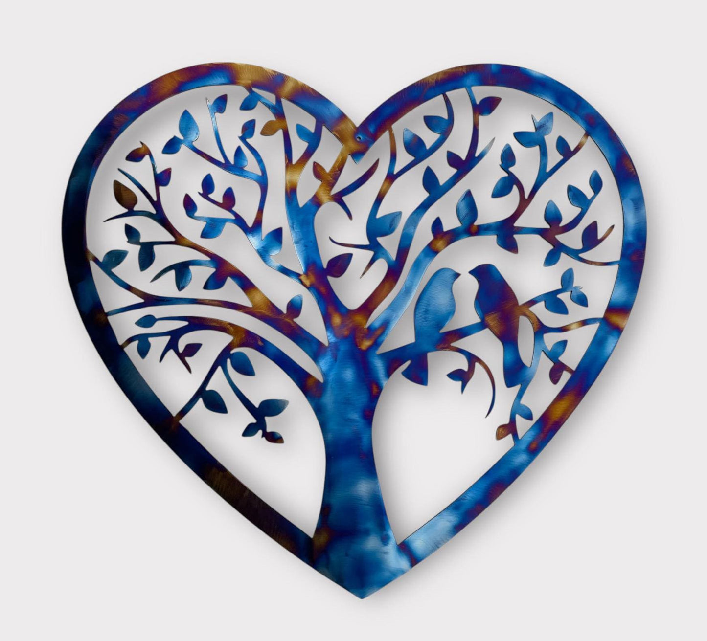 Heart Shaped Tree of Life with Love Birds