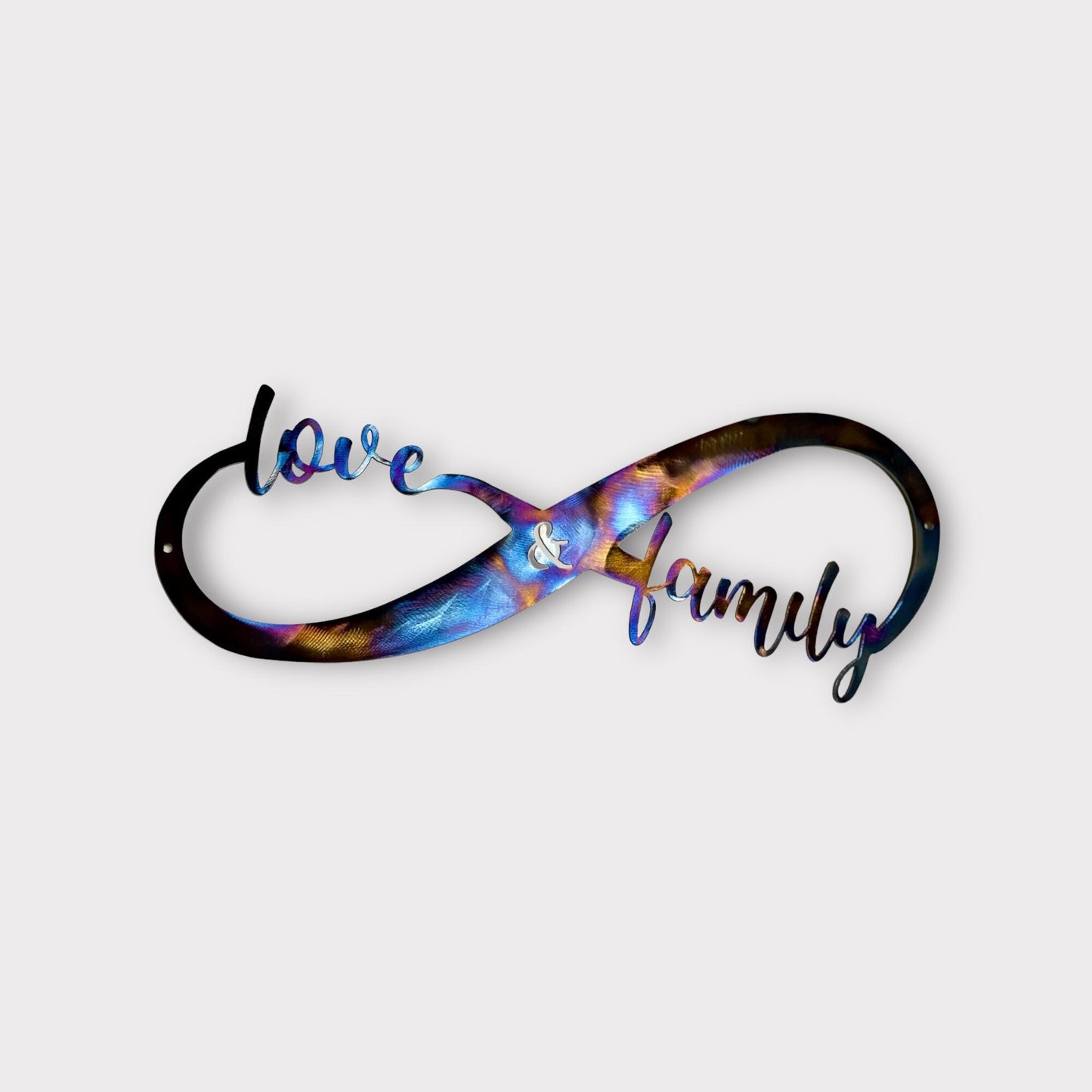 Love & Family Metal Infinity Sign